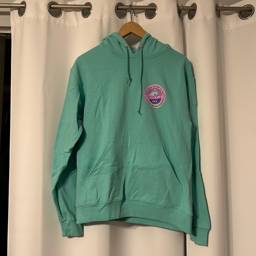 Deuxmoi Green Pullover Hoodie